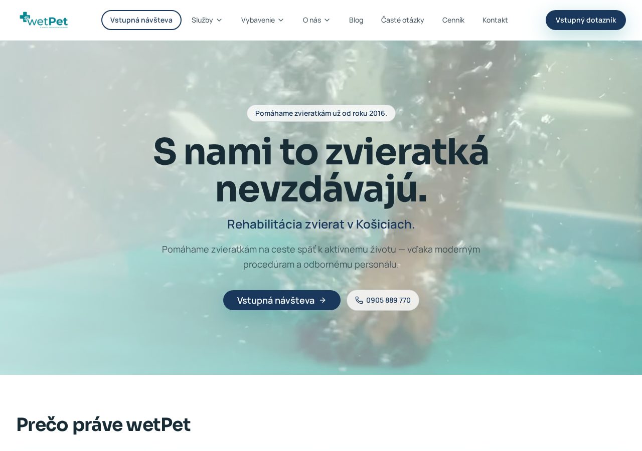 Úvodná stránka wetPet