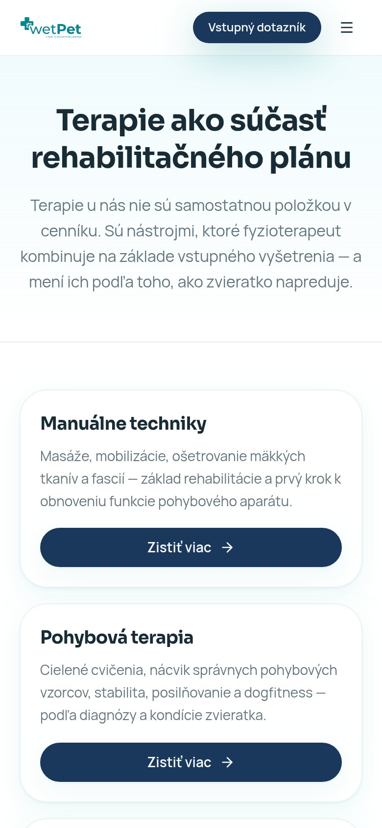 Mobilné zobrazenie wetPet